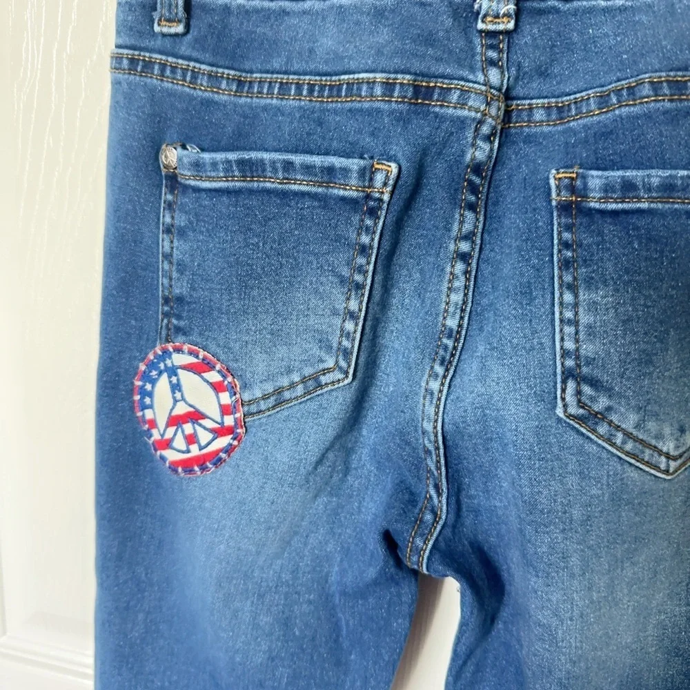 Butter Blue Skinny Jeans with Distressed Details Girls